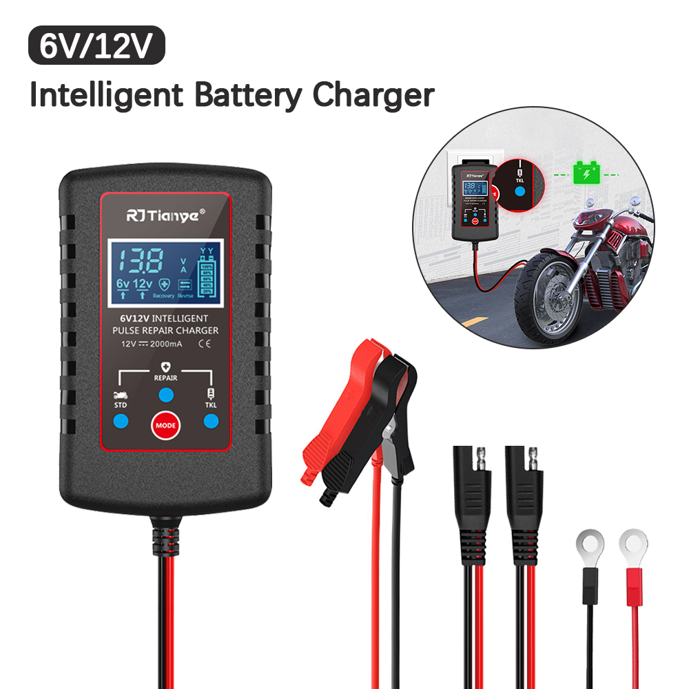 Car Charger - Caricabatteria intelligente per tosaerba per moto
