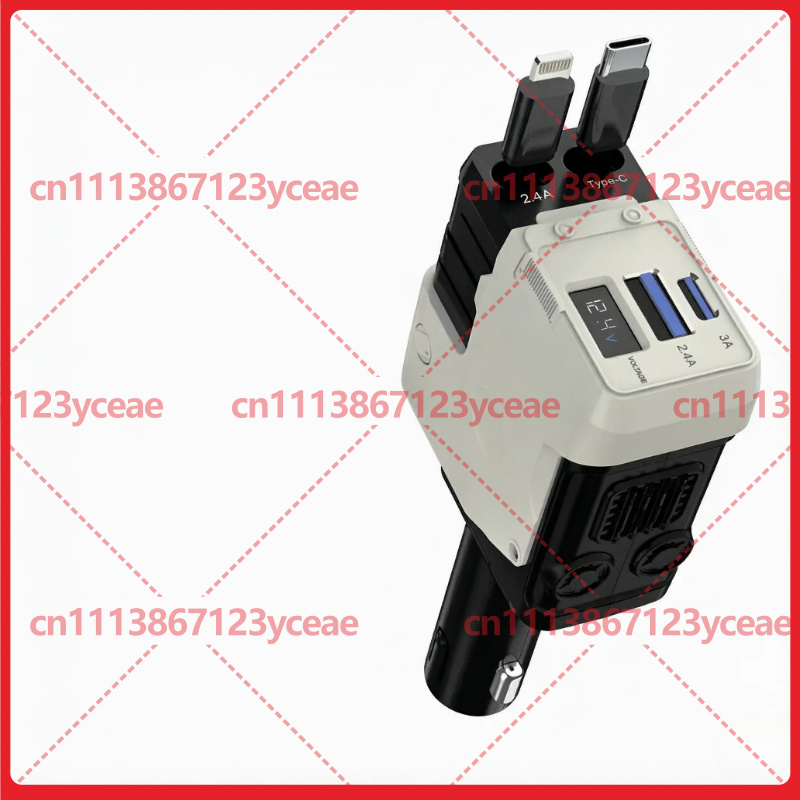 Car Charger - Caricabatterie per auto Mecha, 120 W,