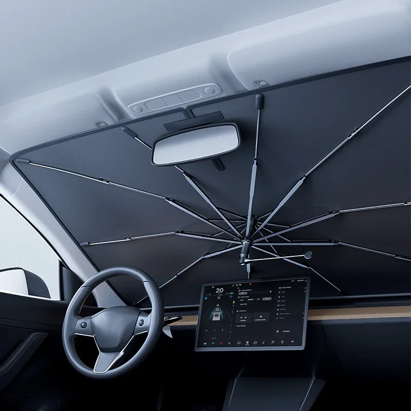 Windshield Sun Shade - Parasole Pieghevole per Parabrezza Auto, Protezione