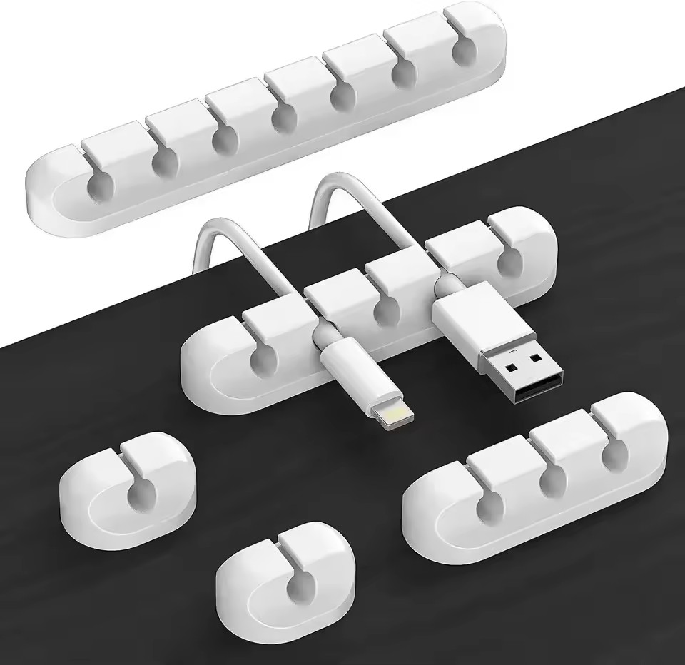 Car Organizer - Organizzatore di Cavi in Silicone, Clip