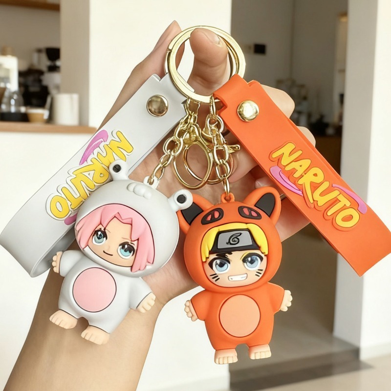 Car Accessories Japanese - Nuovo Portachiavi Cartoon Naruto Q-version, Personaggio