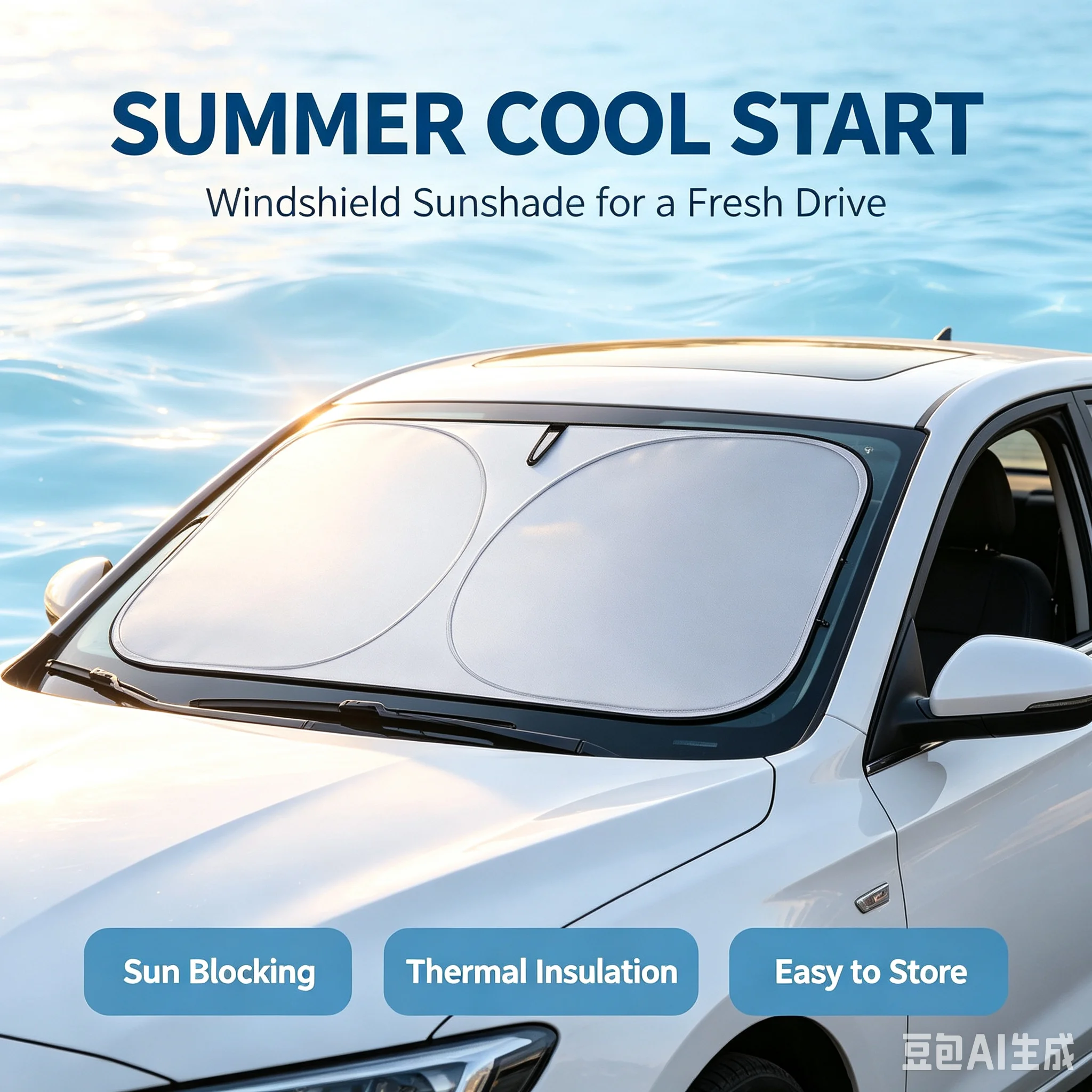 Parasole Pieghevole per Parabr - Windshield Sun Shade recensione e prezzo