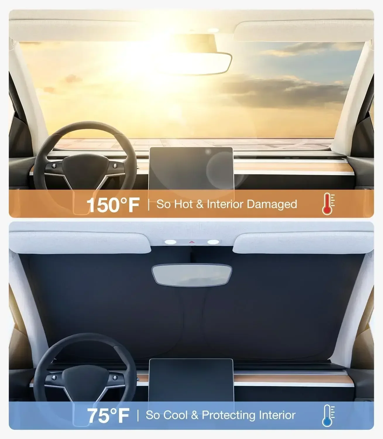 Nuovo Parasole Estivo per Para - Windshield Sun Shade recensione e prezzo