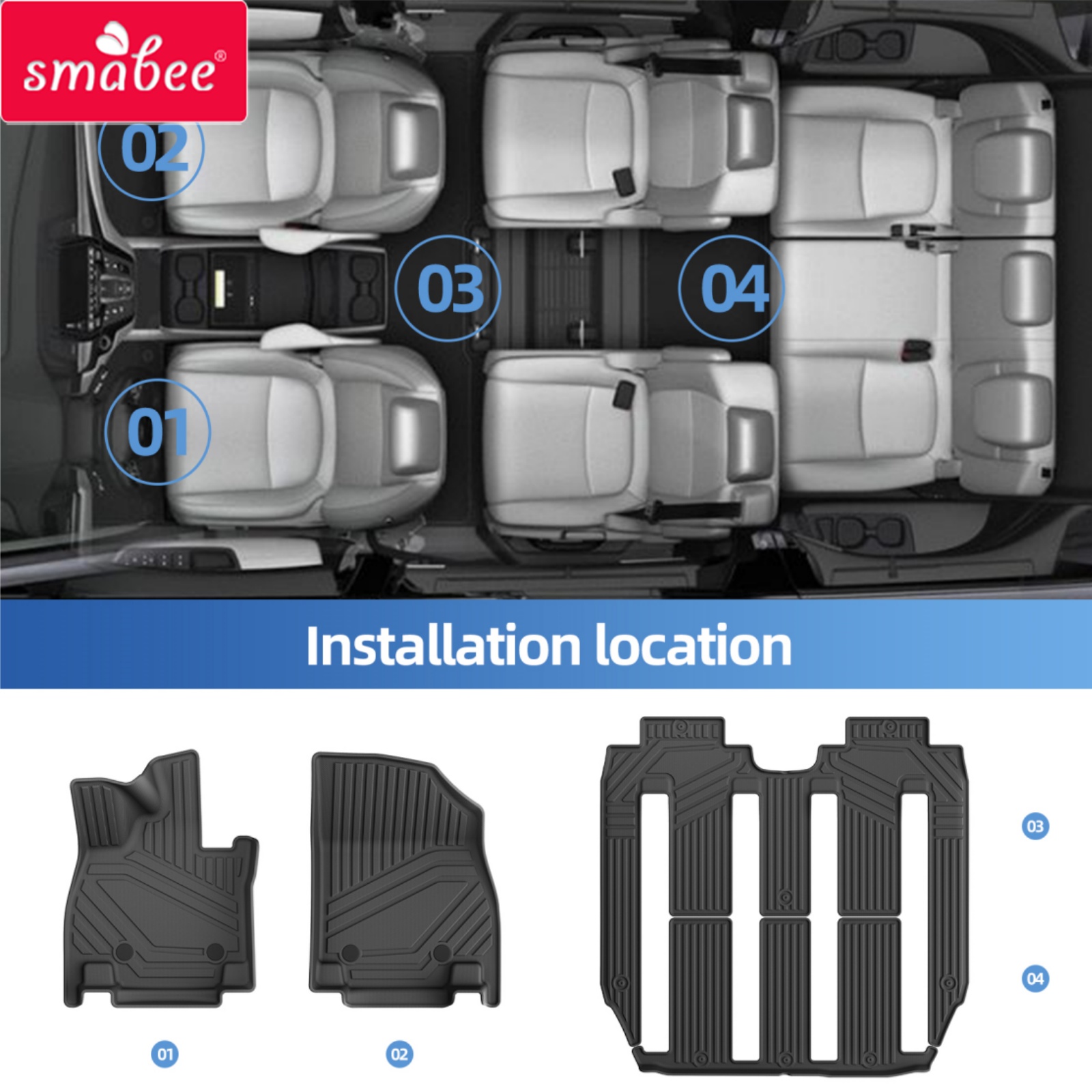 Smabee Tappetini per tutte le  - Car Floor Mat recensione e prezzo