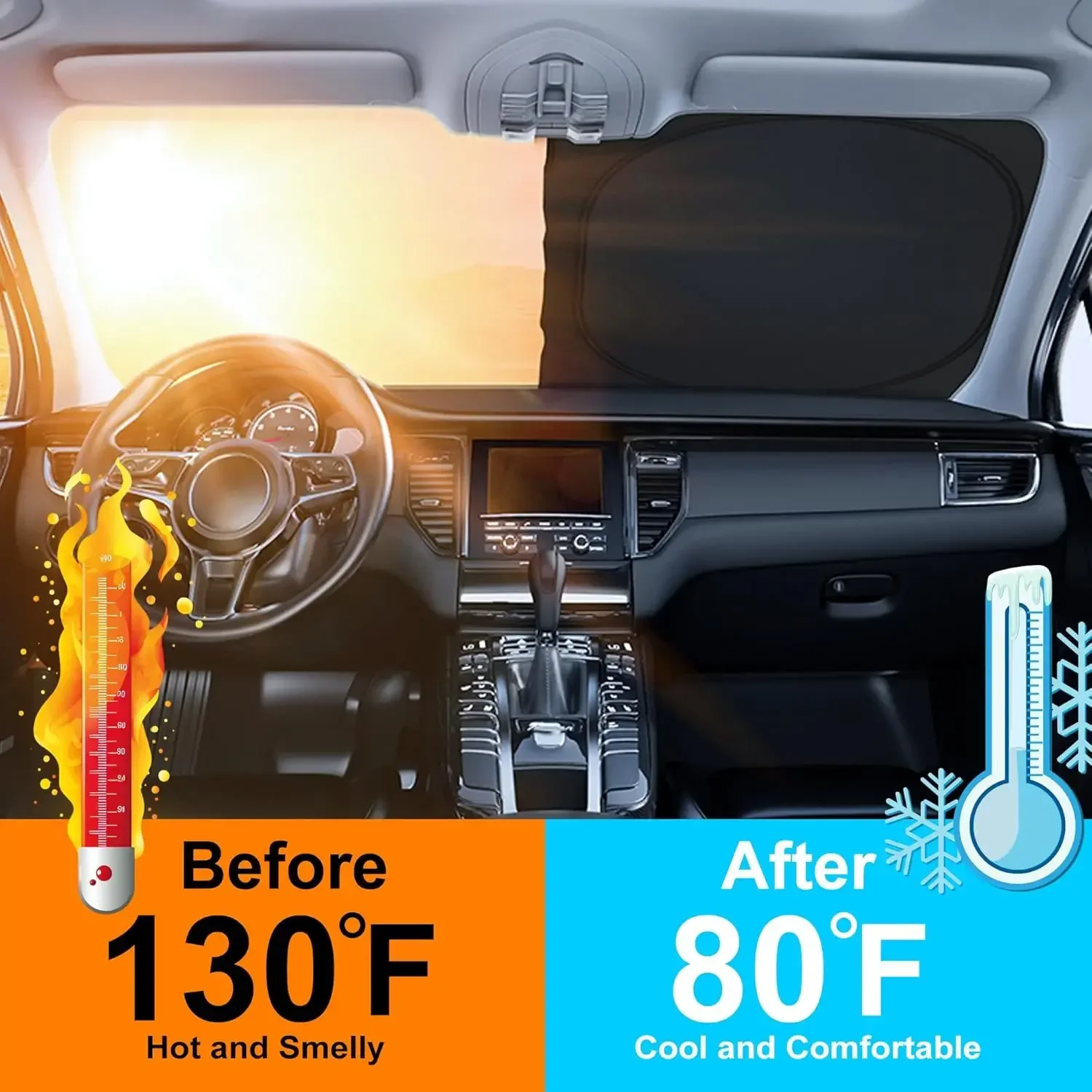 Parasole per Auto, Copertura p - Windshield Sun Shade recensione e prezzo